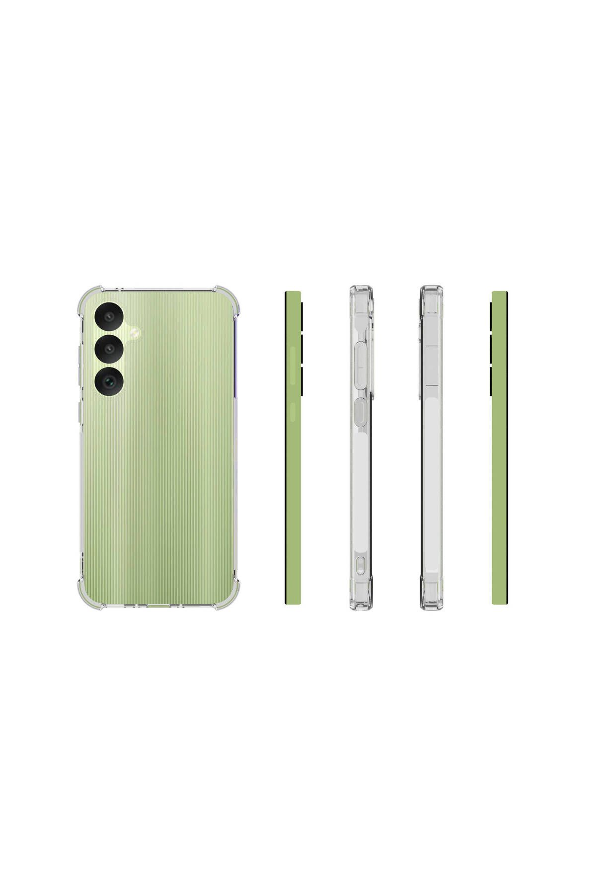 Rivor Samsung Galaxy A35 Kılıf Kamera Korumalı Antishock Darbe Emici Yumuşak Esnek Şeffaf Silikon Kapak - Görsel 3