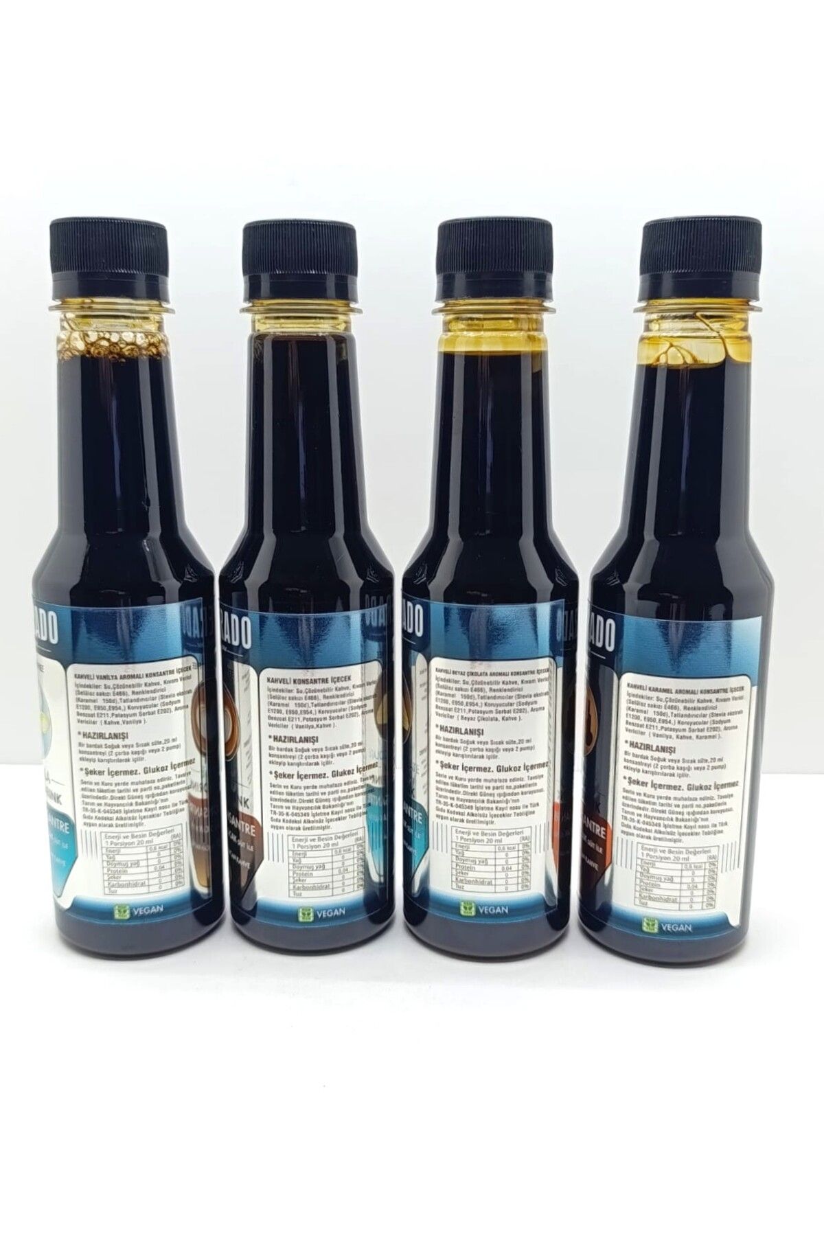 ESPERADO Vanilya *karamel*latte*white Chocolate Aromalı Konsantre Soğuk Kahve Mix 4 Lü Set 250 ml - Görsel 2