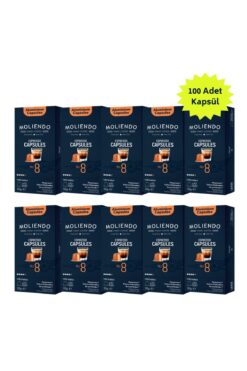 Moliendo Alüminyum Kapsül Kahve No:8 Avantaj Paketi (100 Adet Nespresso Uyumlu Alüminyum Kapsül Kahve)
