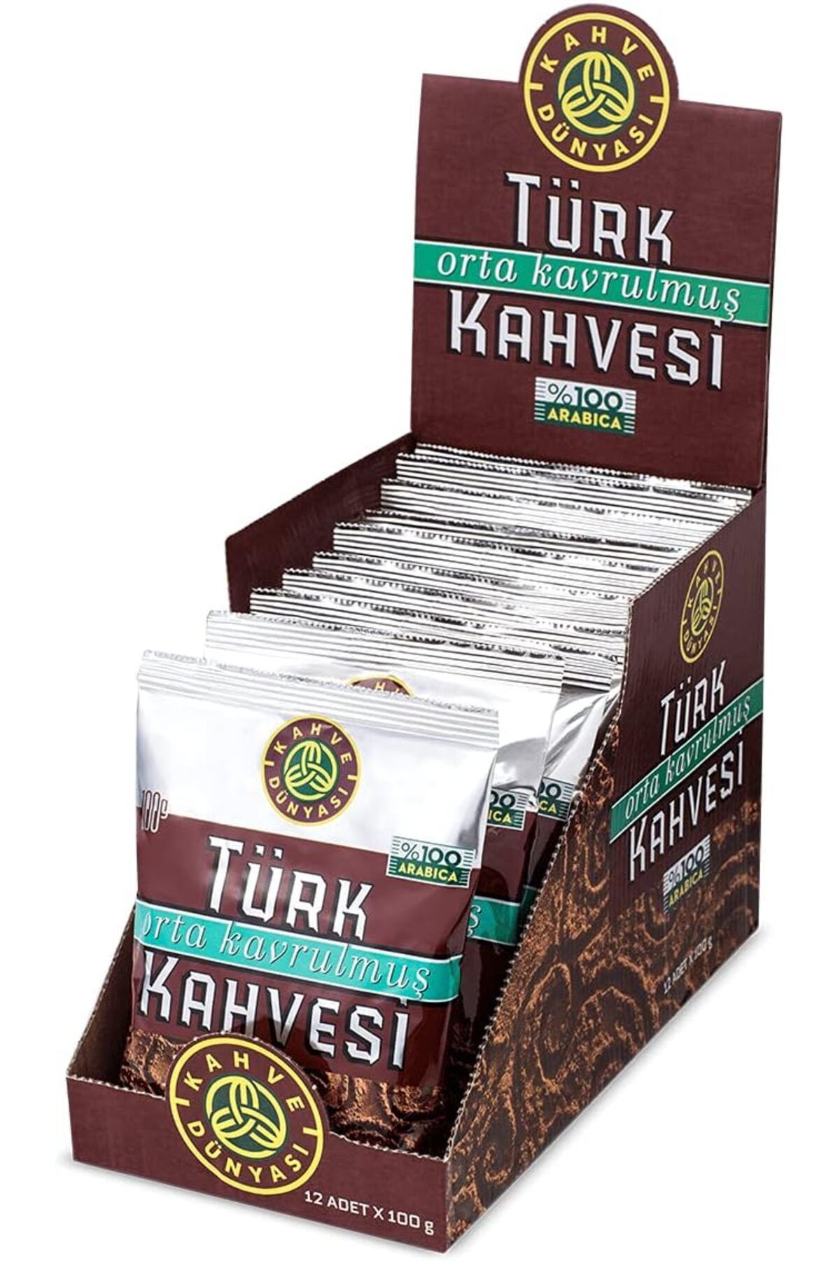 Kahve Dünyası Türk Kahvesi Orta Kavrulmuş 100 gr X 12 Adet