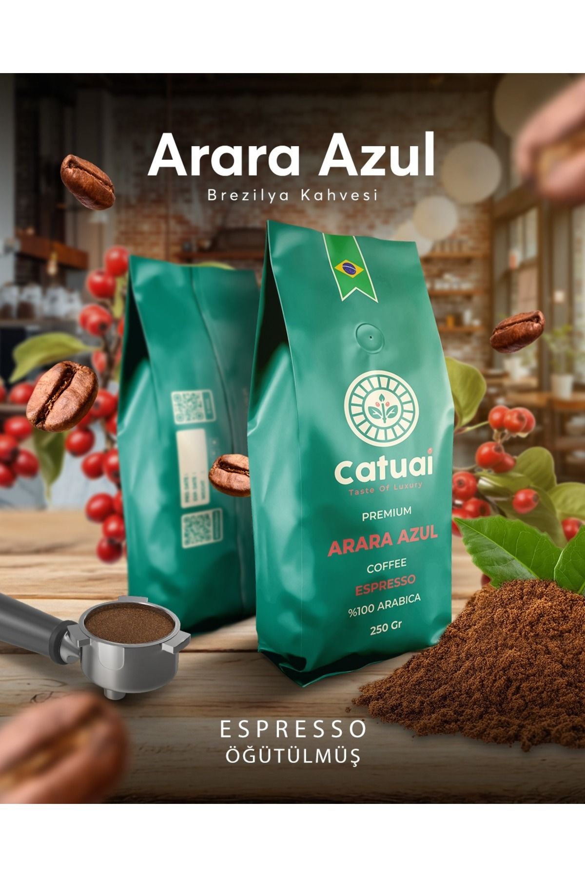 Catuai Premium Arara Azul Öğütülmüş Nitelikli Kahve 250 gram