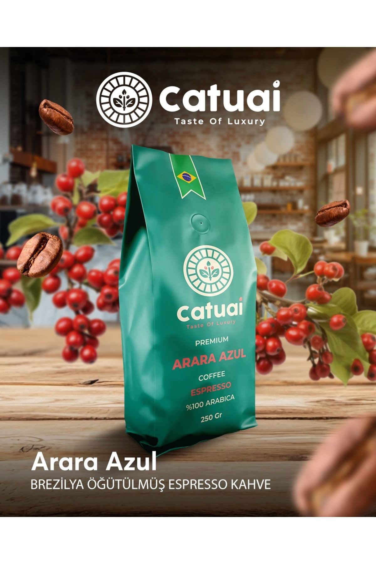 Catuai Premium Arara Azul Öğütülmüş Nitelikli Kahve 250 gram - Görsel 2