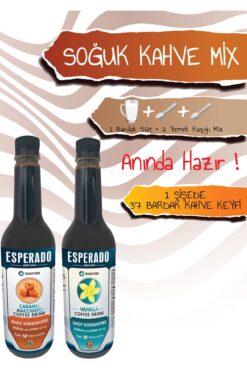 ESPERADO Vanilya*karamel Aromalı Konsantre Soğuk Kahve Mix 2 Li Set 750 ml