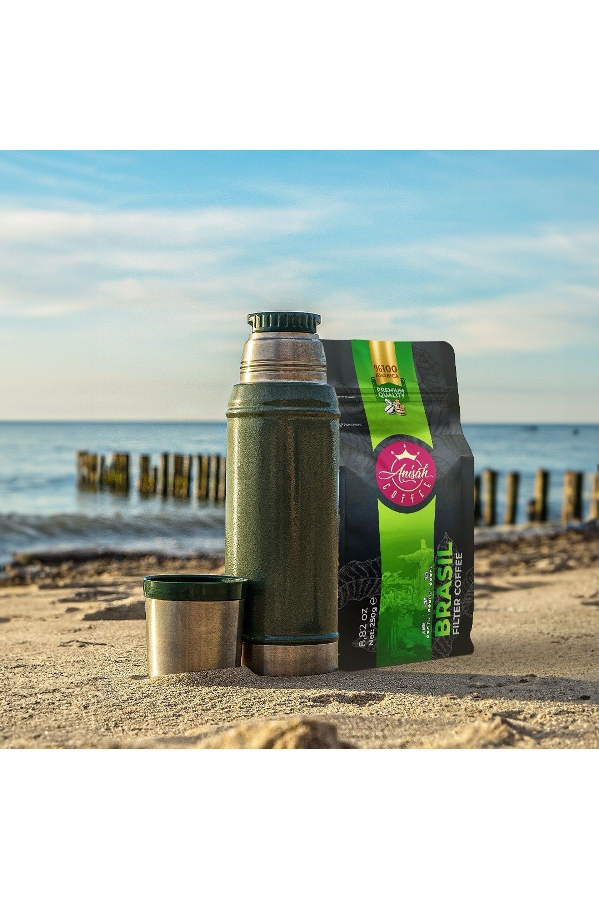 Anisah Coffee Brezilya Santos Çekirdek Filtre Kahve 250 Gram - Görsel 3