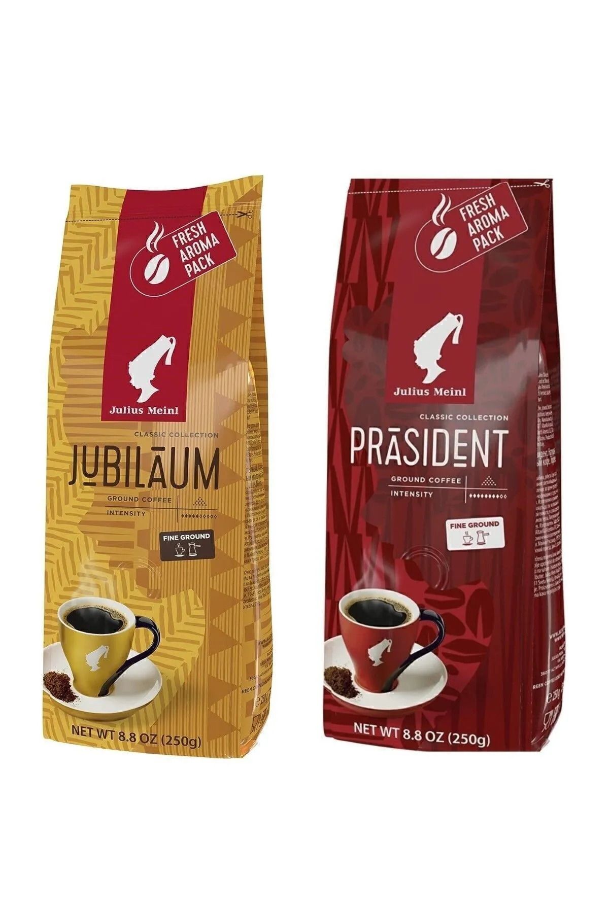 Julius Meinl Filtre Kahve Tadım Paketi Jubilaum 250 Gr. President 220 Gr.