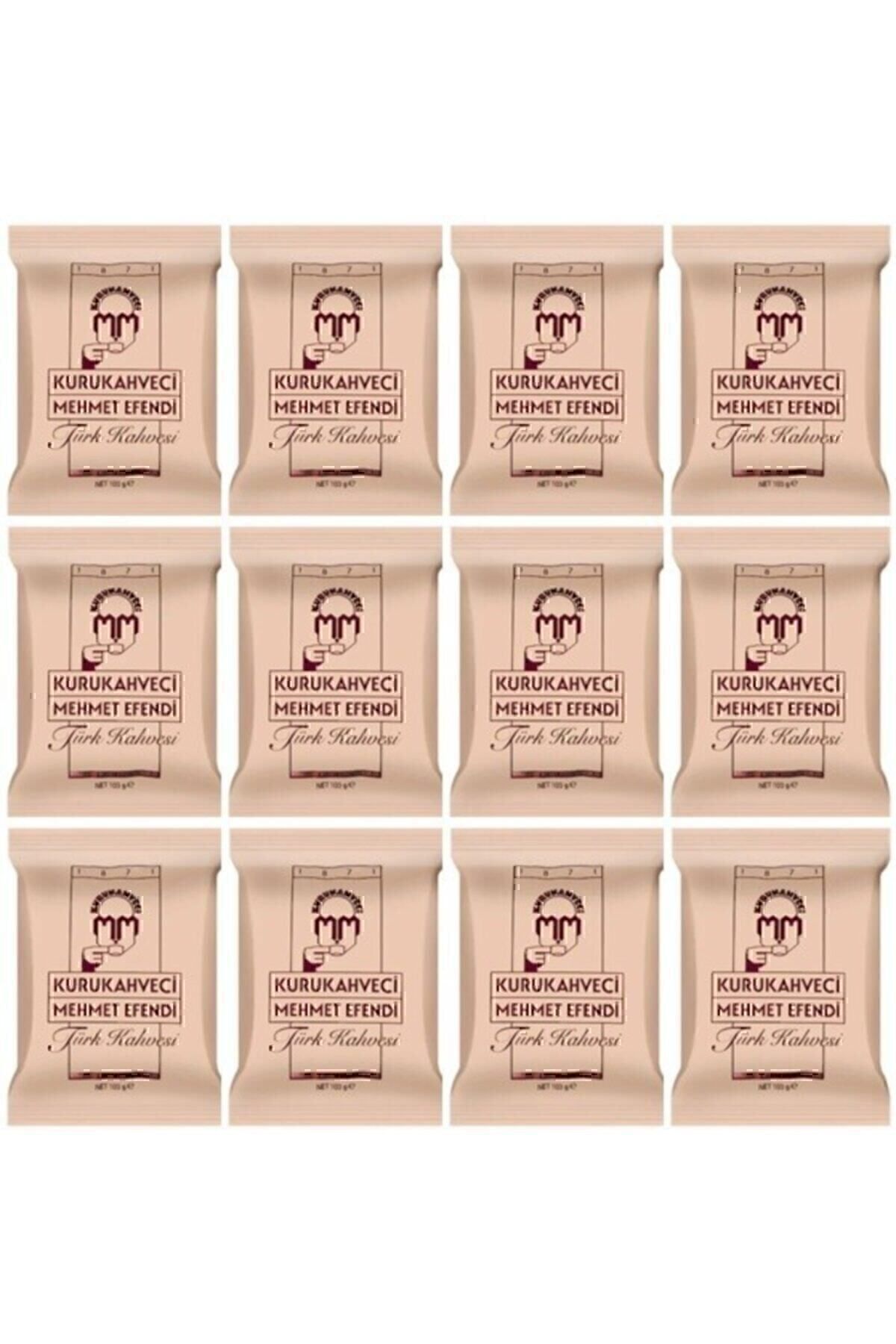 Mehmet Efendi Kurukahveci Turkish Coffee 12 X 100 gr