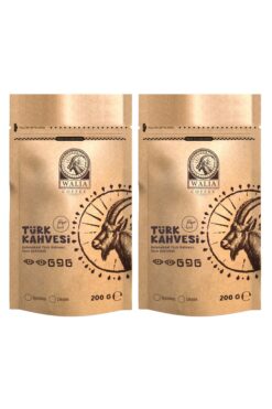 WALIA COFFEE ETHIOPIA 2 PAKET WALIA TÜRK KAHVESİ 200 GRAM Taze Günlük Öğütülmüş, Geleneksel Tat