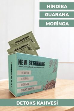 NEW BEGINNING Hindiba Guarana Moringa Detox Kahve 30 Şase