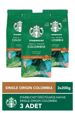 Starbucks Single Origin Colombia Öğütülmüş Kahve 3x200g