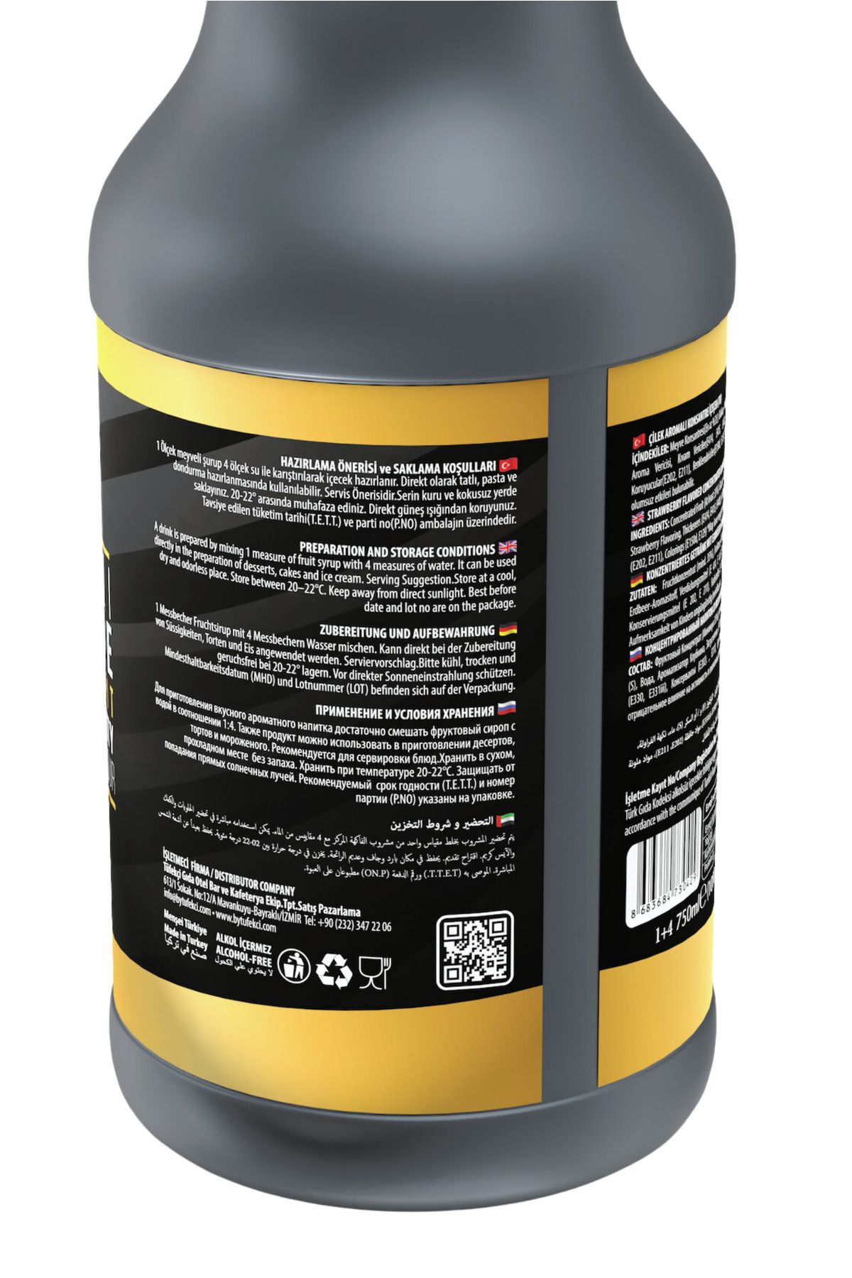 By Tüfekçi Çilek (PÜRESİ) Meyveli Sos 1000 gr Pasta Kokteyl Frozen Yüksek Meyve Oranı Gerçek Şeker - Görsel 2