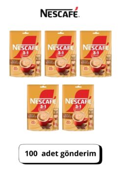 Nescafe Nescafé 3'ü 1 Arada Sütlü Köpüklü 10'lu 10 Paket (Top:100 Adet)