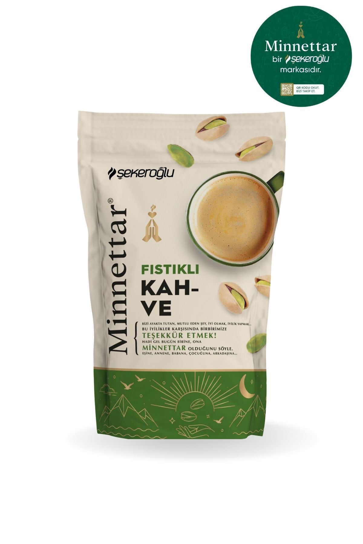 Şekeroğlu MİNNETTAR FISTIKLI KAHVE 165 GR