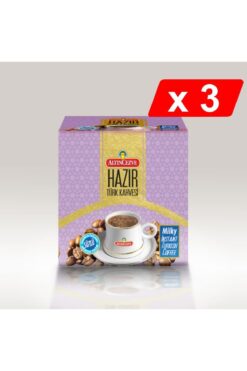 Altıncezve Hazır Türk Kahvesi Sütlü-şekerli (20 ADET X 11 GR) X 3 Paket