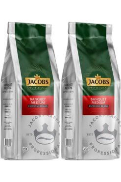 Jacobs Banquet Medium Çekirdek Kahve 1kg (ESPRESSO BEANS) (2 Lİ SET)