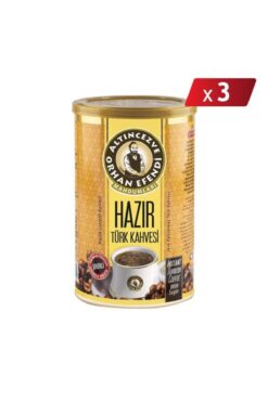 Altıncezve Orhan Efendi Hazır Türk Kahvesi Şekerli Teneke 250 G - 3LÜ PAKET