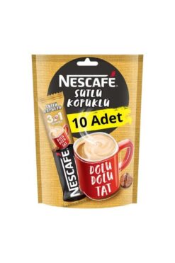 Nestle Nescafe 10 Lu Poşet 3 In 1 Sütlü Köpüklü