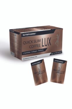 NUTRIPHARMA Slimlux Coffee, Kolajen Peptidleri, L-karnitin, Prebiyotik Içeren Kahve-30 Saşe