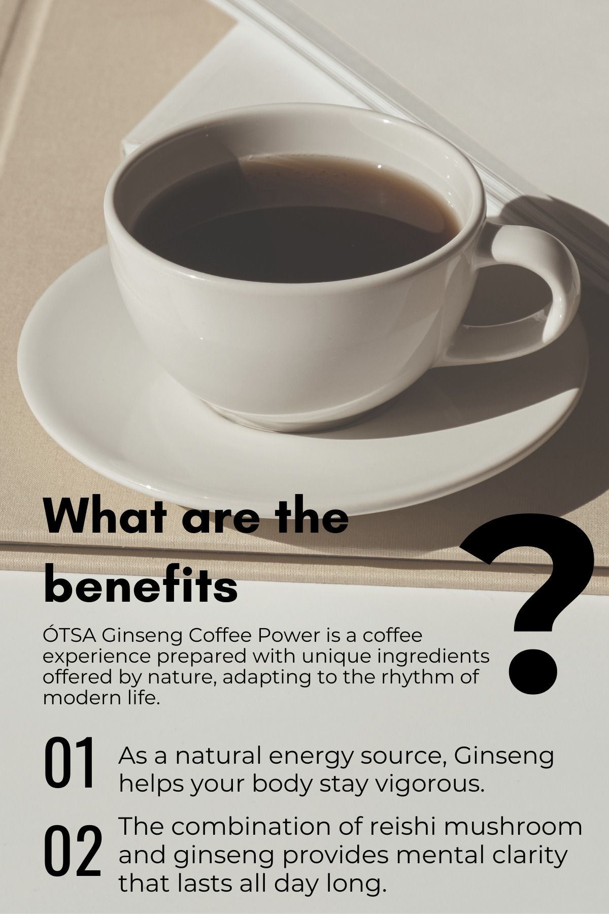 Otsa 2si 1 Arada Ginseng & Reishi Ve Sabah Kahvesi Stick 24’lü Şeker Ilavesiz Ginseng Kahve - Görsel 6