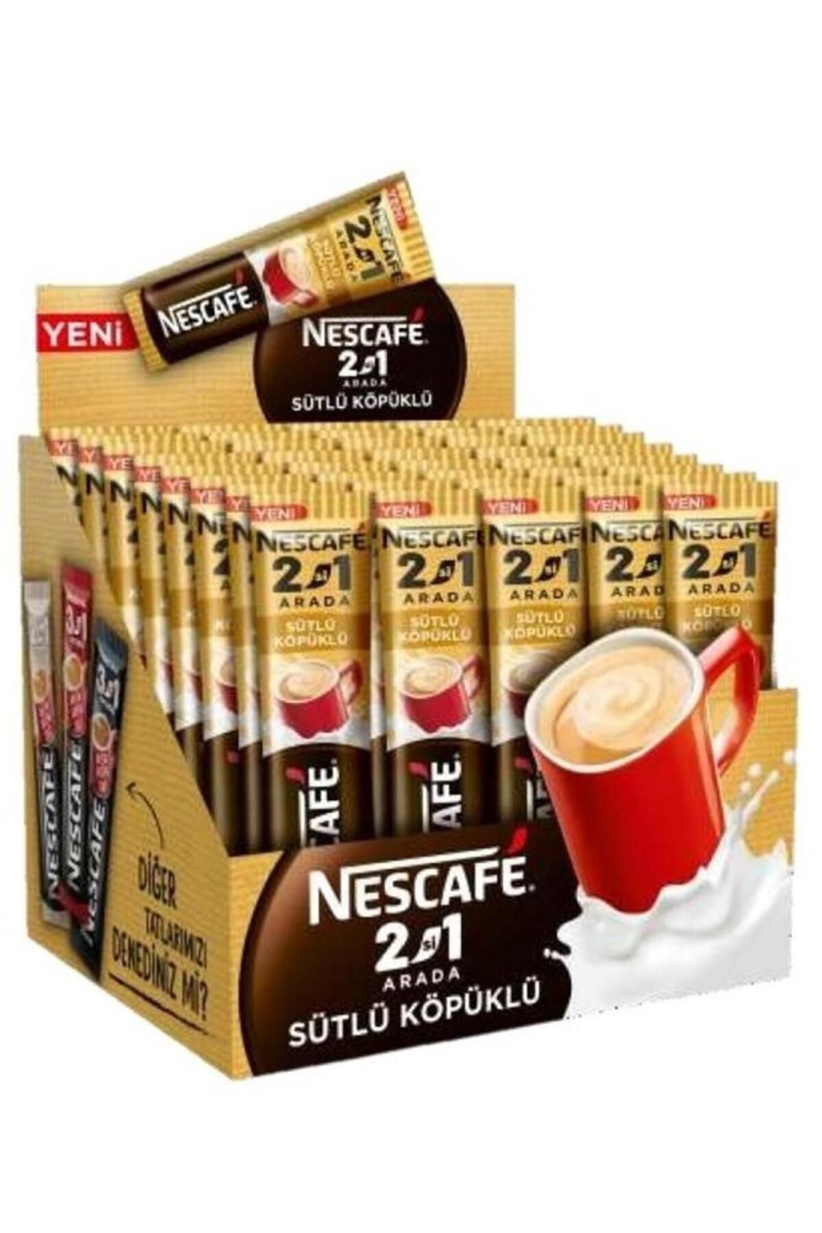 Nescafe 2'si 1 Arada Sütlü Köpüklü Kahve 10gr 48'li Paket