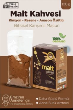 ENJOY SHOP MALT KAHVE ORGANİK ANNE SÜTÜ ARTTIRICI SİNDİRİMİ DESTEKLEYECİ SAKİNLEŞTİRİCİ REZENE ÖZLÜ MALT KAHVE
