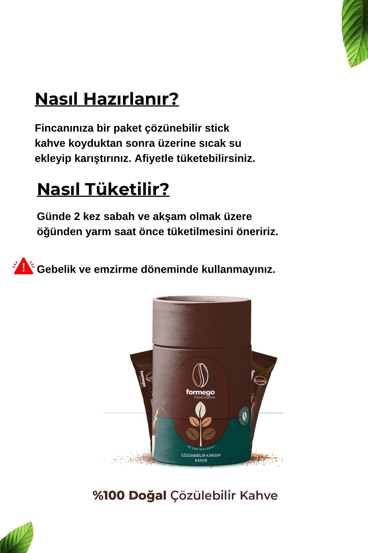 Genel Markalar Formego Coffe Detox Form Kahvesi ( Inülin & Bromelain & Guarana & L-carnitine) 30x2gr - Görsel 3
