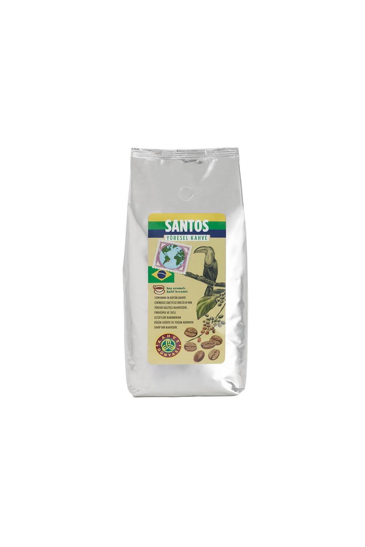 Kahve Dünyası Santos ve Kolombiya Yöresel Çekirdek Kahve 1 kg x 2 Adet - Görsel 2