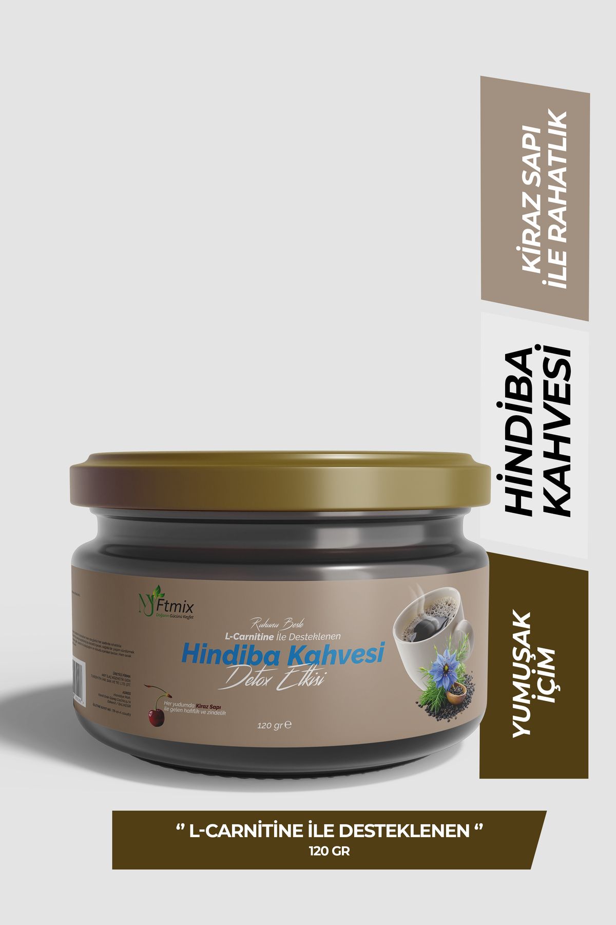 myftmix doğanın gücünü keşfet Hindiba Kahvesi L-Carnitine İle Desteklenen Detox Etkili Kahve 120gr