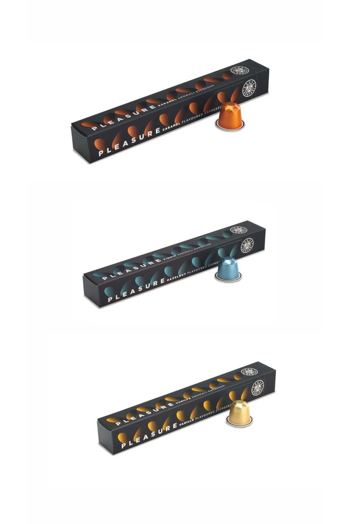 Kahve Dünyası Kahve Dünyası Fındık, Vanilya ve Karamel Aromalı Kapsül Kahve 10'lu Kutu 3 Adet