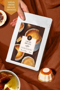 Mim and More Creme Brulee Coffee - Creme Brulee Aromalı Kahve Filtre Kahve, 200 gr