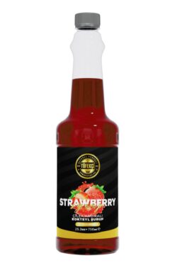 By Tüfekçi Çilek Strawberry Kokteyl Ve Kahve Şurubu Yeni Formül Yüksek Aroma 750 Ml