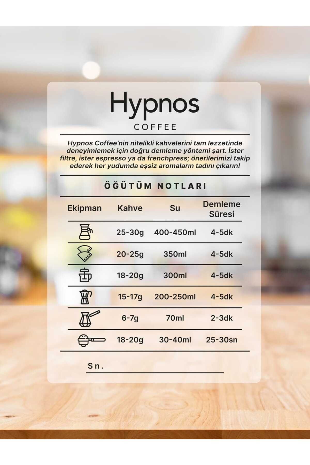 Hypnos Coffee Organik Decaf Kafeinsiz Filtre Kahve %100 Arabica Orta Kavrum - 200gr - Görsel 2
