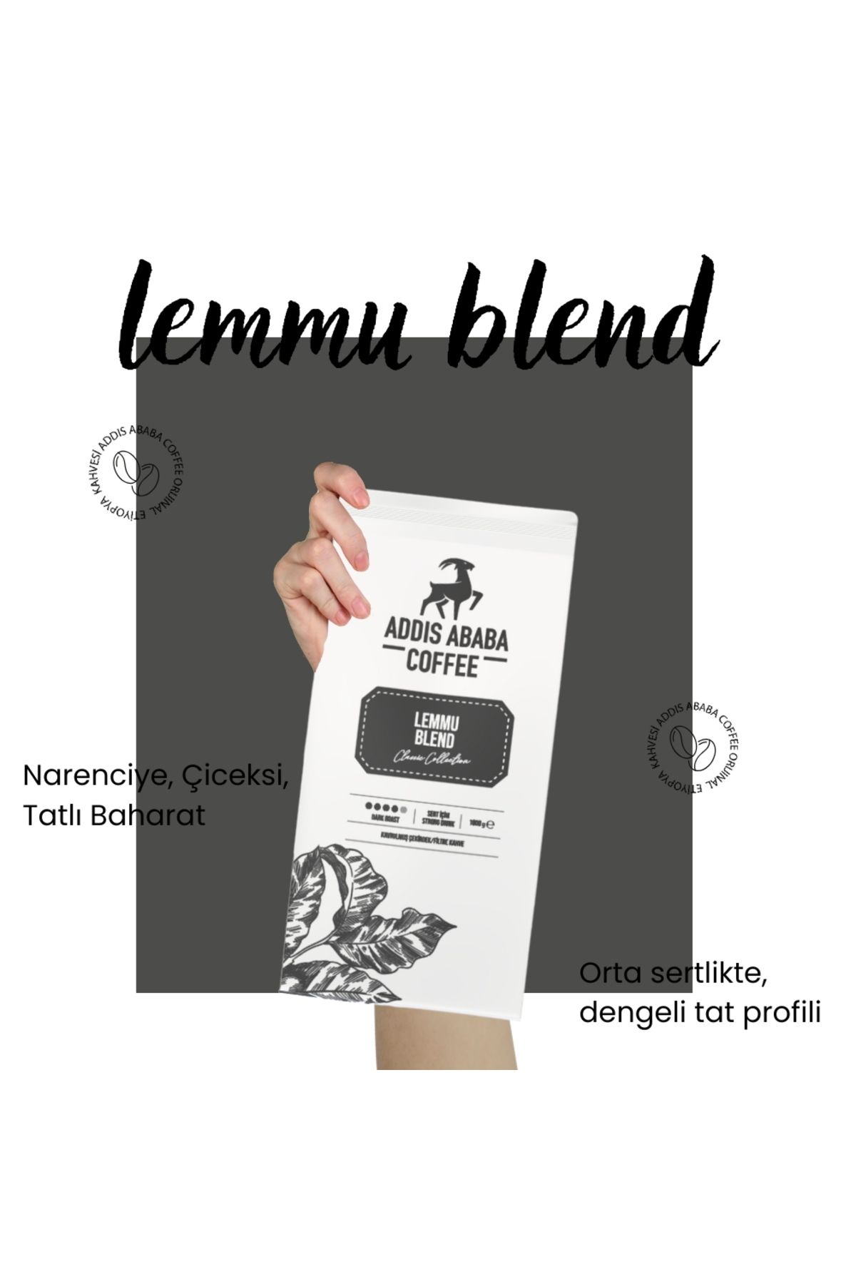 Addis Ababa Coffee Lemmu Blend Kahve 1000 Gr X 2 Adet - Görsel 4