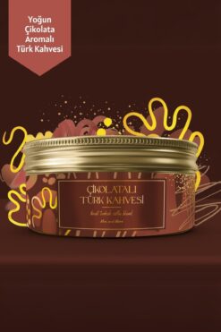 Mim and More Chocolate Turkish Coffee, Çikolata Aromalı Türk Kahvesi, 150 Gr, Tin