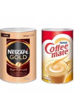 Nescafe Gold Teneke Kutu 900 gr Ve Nestle Coffe Mate 2kg