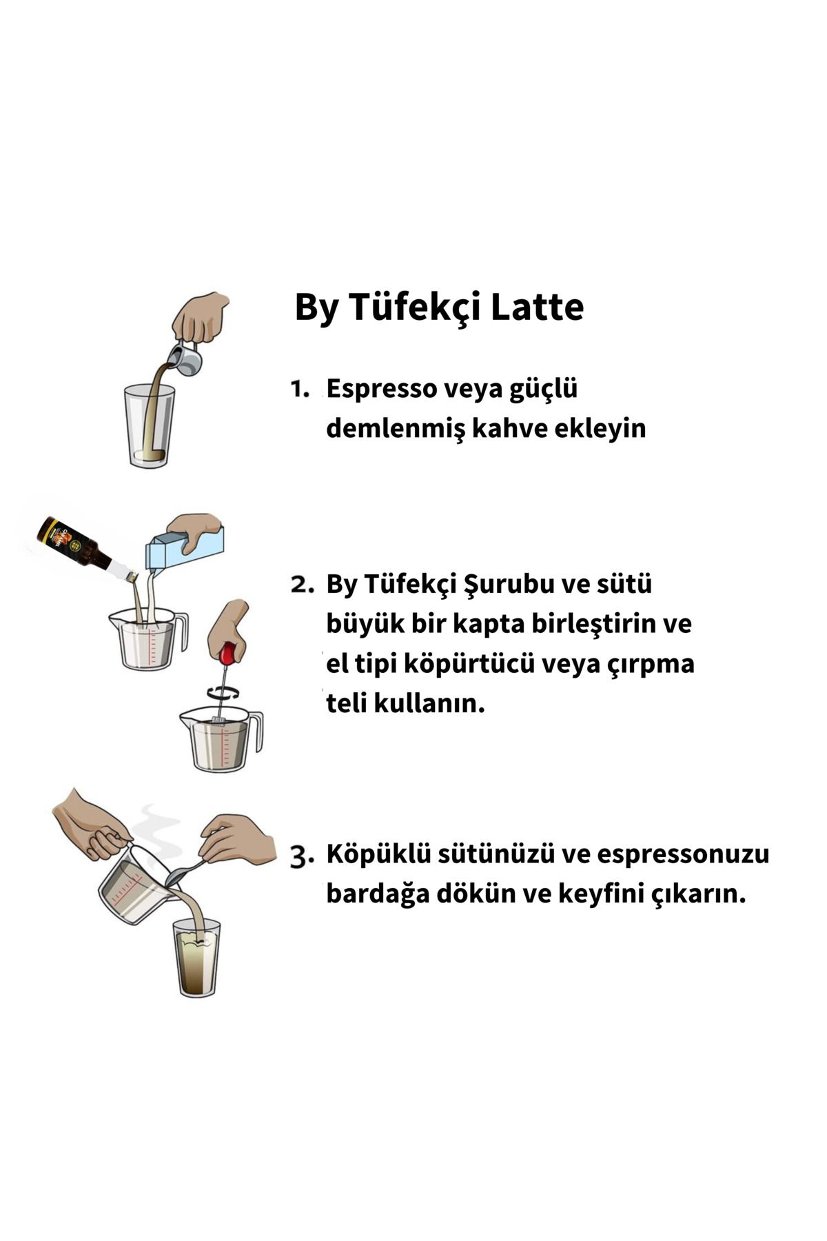 By Tüfekçi Şeker Sugar Kokteyl, Pasta Ve Kahve Şurubu Yeni Formül Yüksek Aroma 750 Ml - Görsel 5