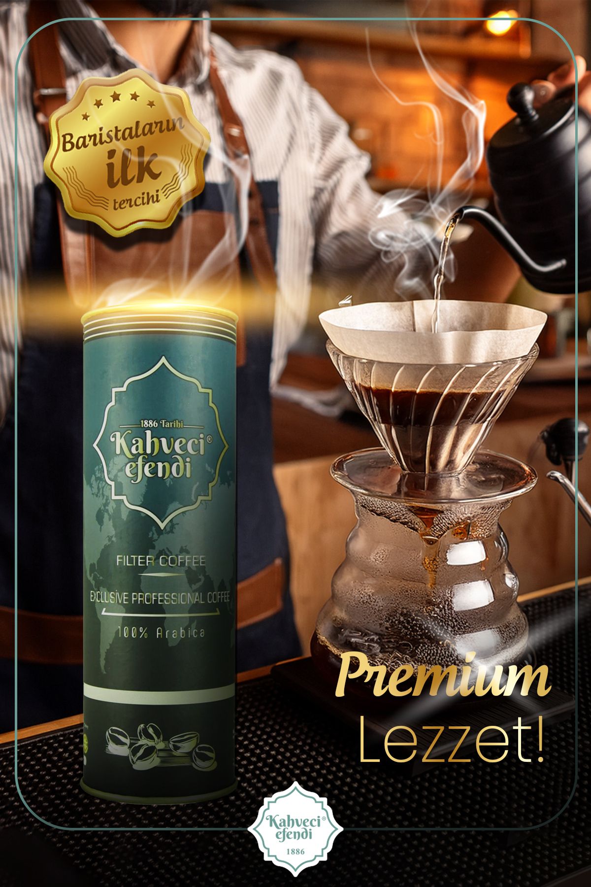 kahveciefendi Exlusive Proffecional Filtre Kahve 150 gr Premium Kutu - Görsel 5