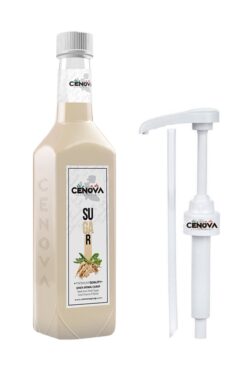 Cenova Şeker Kahve-Kokteyl Şurubu 1000 ML Gurme Seri Pompa Dahil