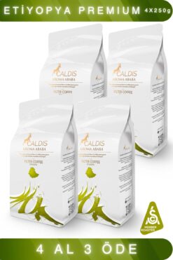 Caldis ® Aroma Ababa™ 250 gr 4'lü Set Etiyopya Yöresel Çekirdek Filtre Kahve