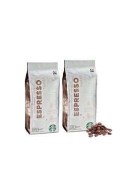 Starbucks Espresso Dark Roast Çekirdek Kahve 250 gr 2 Adet