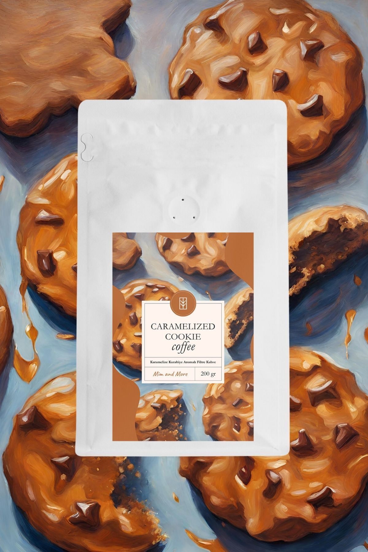Mim and More Caramelized Cookie Coffee - Karamelize Kurabiye Aromalı Kahve Filtre Kahve, 200 gr - Görsel 3