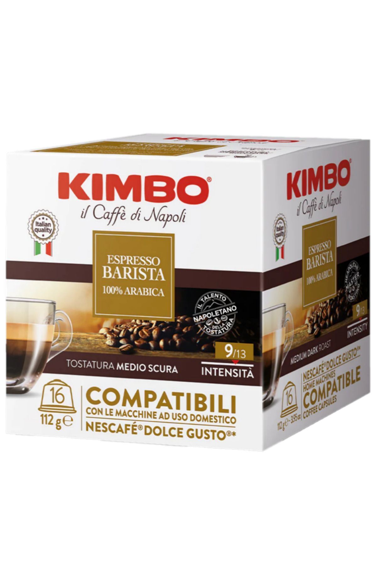 Kimbo Espresso Barista %100 Arabica Dolce Gusto Uyumlu Kapsül Kahve (16'LI KUTUDA)