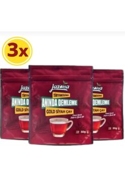 Lazona Anında Demleme Çay Tiryakisine Klasik Gold Siyah Çay 25'li Tek Dem X 3'lü Paket