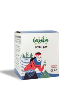 LAZİKA Ilk Hasat Siyah Çay Demlik Poşet 48'li, Ağartılmamış Poşette, Katkısız