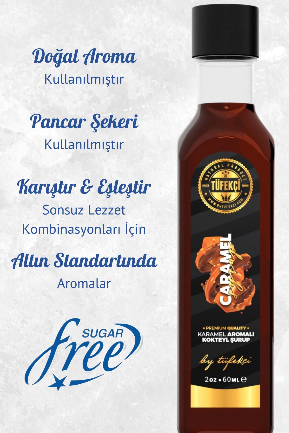 By Tüfekçi Vanilya Şurup Yoğun Lezzet Yeni Yüksek Aromalı Yeni Formül (60ml) - Görsel 2