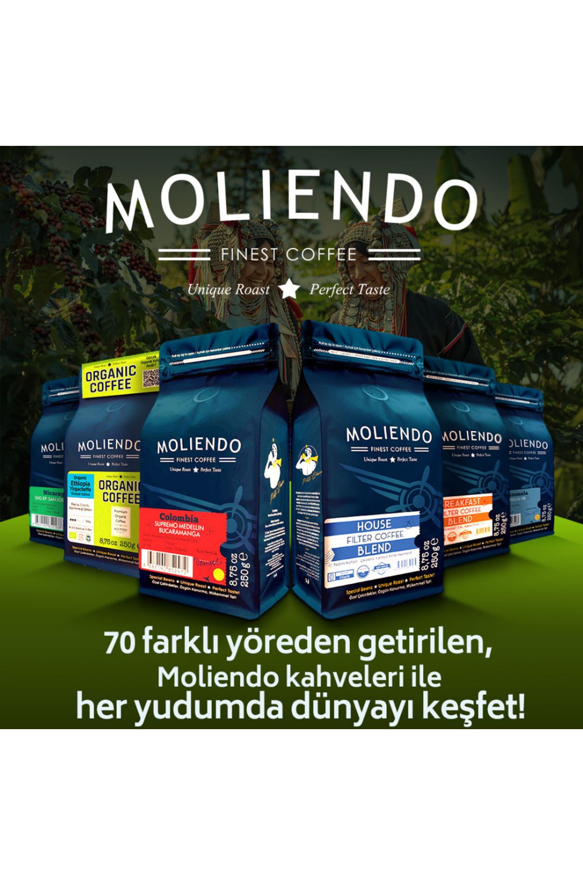 Moliendo Ravello Espresso Blend Kahve (Çekirdek Kahve) 1000 g - Görsel 3