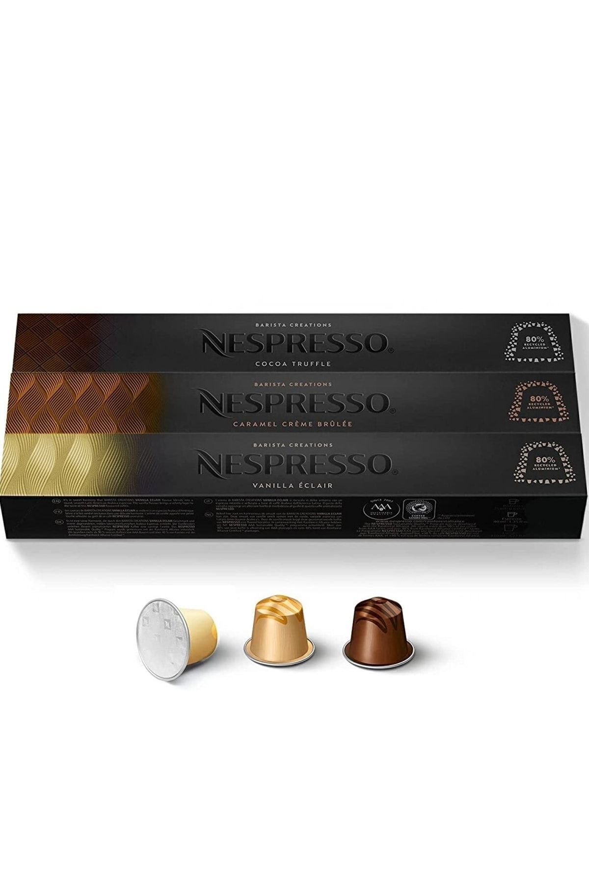 Nespresso Variations Seri 3'lü Set Vaniglia,cioccolatino,caramello(VANİLYA-ÇİKOLATA-KARAMEL)