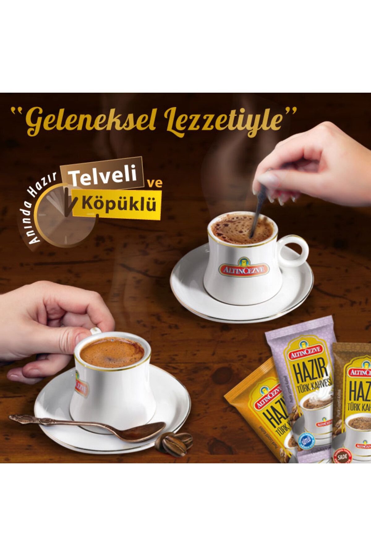 Altıncezve Hazır Türk Kahvesi Sade (ŞEKERSİZ) 20' Li Paket (20 ADET X 7 GR) - Görsel 3