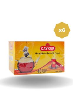 Çaykur DEMLİK POŞET ÇAY 200 GR X 6 ADET