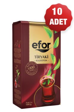 EFOR ÇAY Tiryaki Dökme Siyah Çay - 500 gr X 10 adet