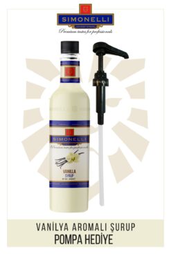 Simonelli Kahve Ve Kokteyl Şurubu Vanilya Aromalı 700 ml Pompa Hediyeli